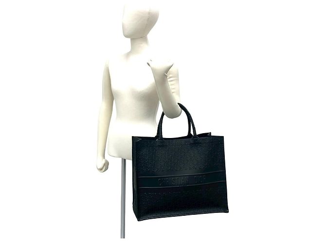 Book Tote Christian Dior in pelle nera Nero - vista 2