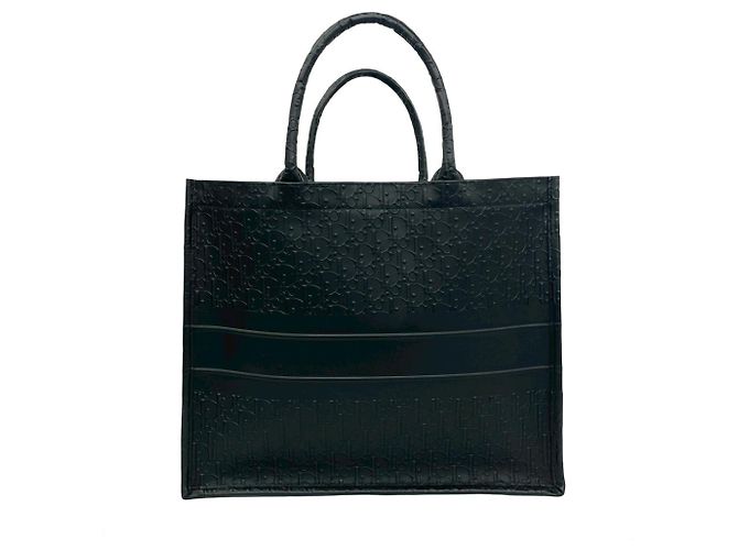 Book Tote Christian Dior in pelle nera Nero - vista 3