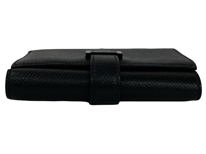 Hermès Bearn Tri-fold Wallet Schwarz - Ansicht 3