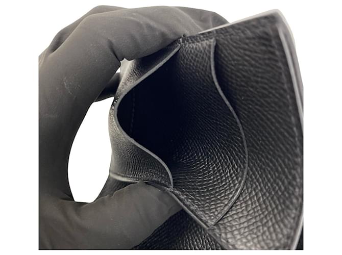 Hermès Bearn Tri-fold Wallet Schwarz - Ansicht 9