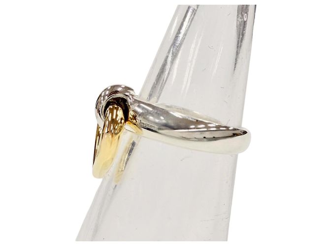 Ring Hermès Anello Heart Knock Band HERMES Argento D'oro - vista 3