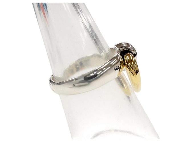 Ring Hermès Anello Heart Knock Band HERMES Argento D'oro - vista 5