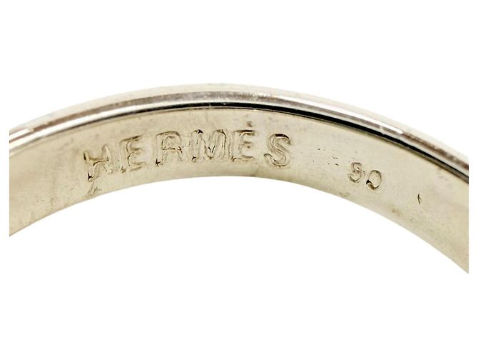 Ring Hermès Anello Heart Knock Band HERMES Argento D'oro - vista 7