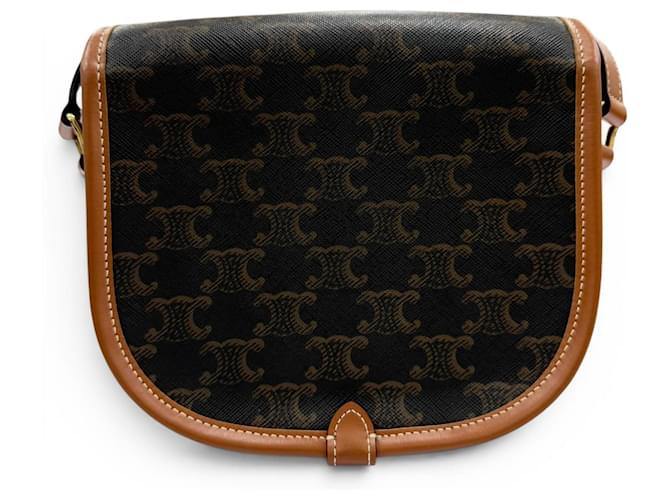Céline Borsa a tracolla Celine Medium Folco Triomphe Canvas - vista 3