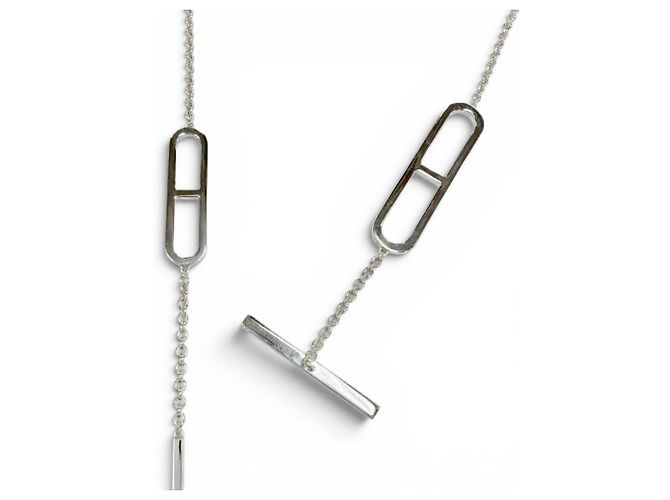 Hermès Collar HERMES Everchaine d'Ancre 925 Plata - vista 6