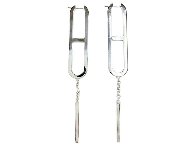 Hermès Orecchini Hermes Everchaine d'Ancre in argento sterling 925 - vista 5