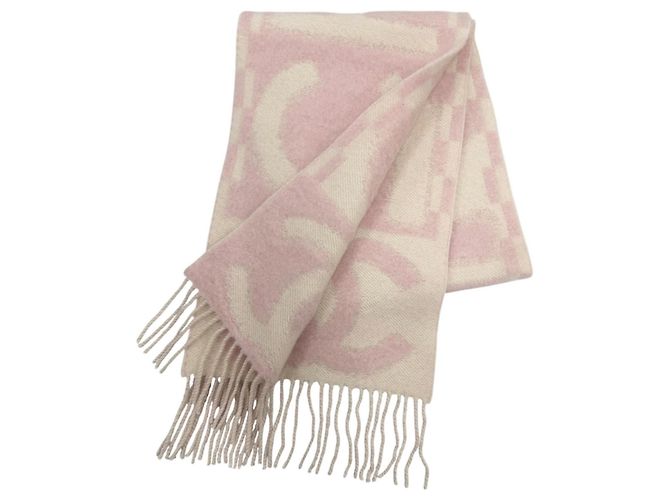 Stola in cashmere e seta rosa Chanel - vista 3