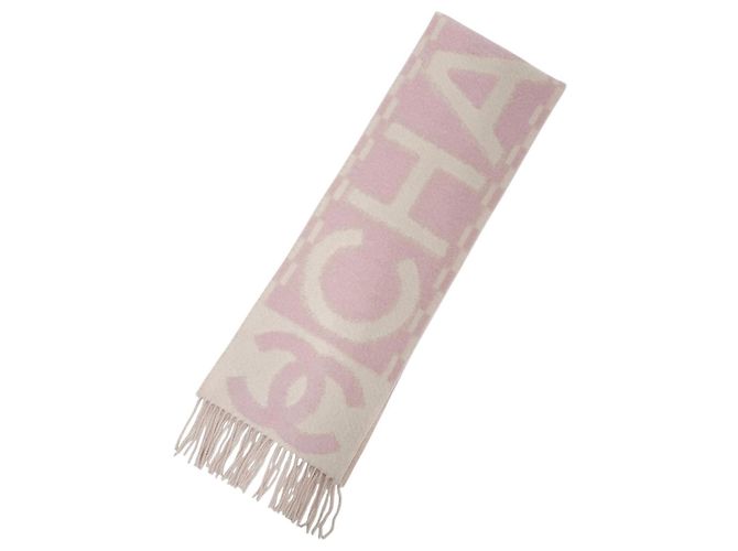 Stola in cashmere e seta rosa Chanel - vista 4