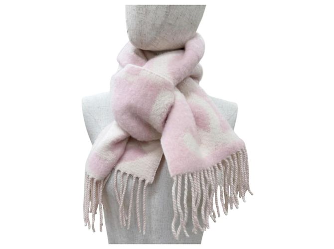 Stola in cashmere e seta rosa Chanel - vista 6