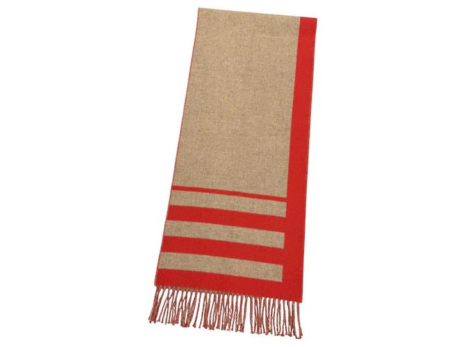 Hermès Stola Hermes Love Story Rosso Beige - vista 4