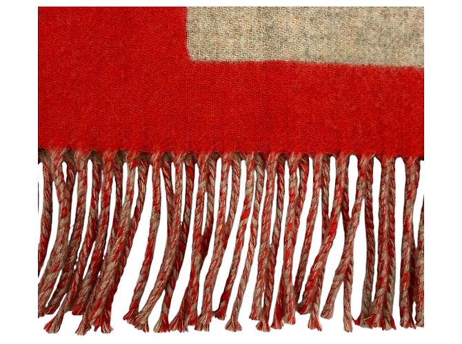 Hermès Stola Hermes Love Story Rosso Beige - vista 8