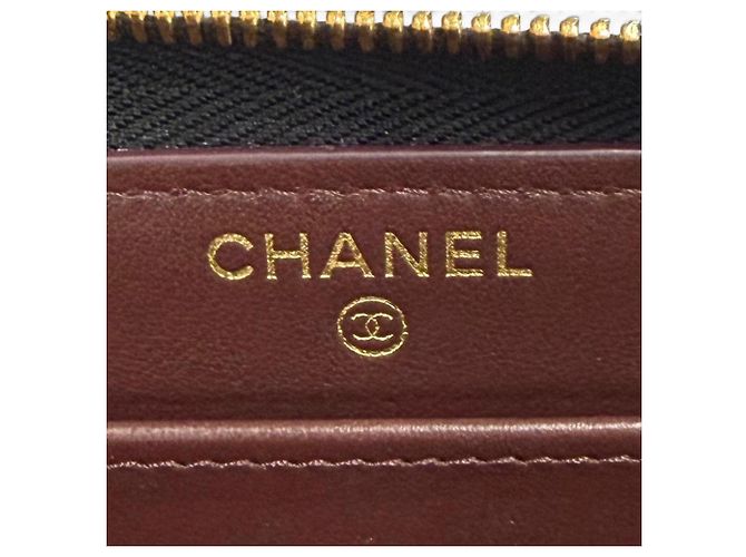 Timeless Portafoglio lungo in pelle di vitello martellata nera Chanel Nero - vista 10