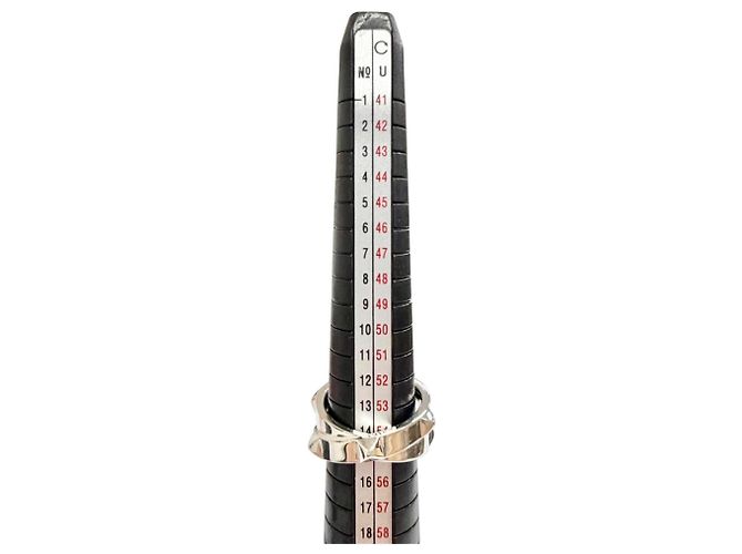 Hermès Hermes Clou de H Double Band Ring Silber - Ansicht 10