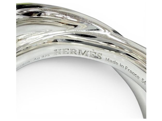 Hermès Hermes Clou de H Double Band Ring Silber - Ansicht 7