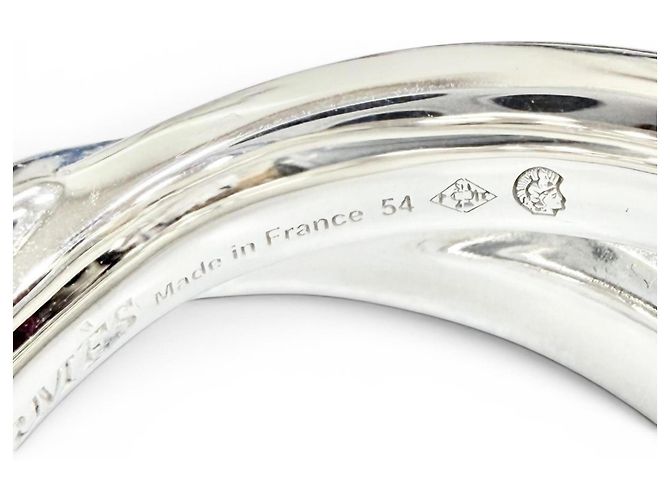 Hermès Hermes Clou de H Double Band Ring Silber - Ansicht 9
