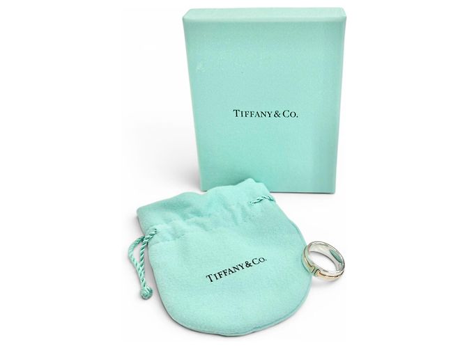 Tiffany & Co. Tiffany T TWO schmaler Ring Silber Golden - Ansicht 2
