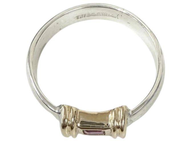 Tiffany & Co Tiffany Vintage SV925 14K Combination Stacking-Ring Rubin Silber Golden - Ansicht 4