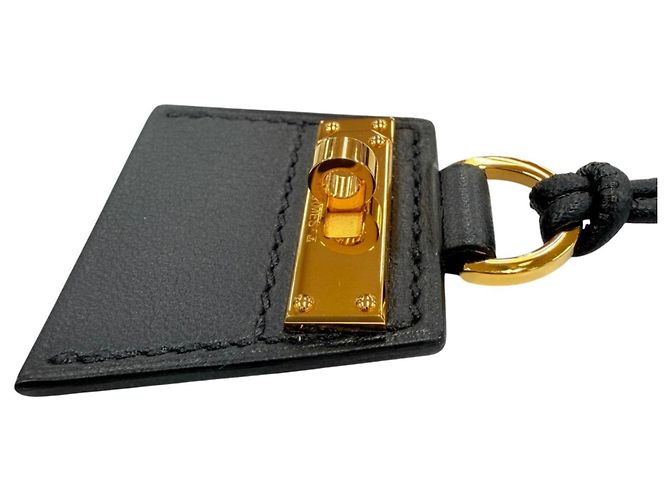 Hermès Monpetit Kelly PM Lederhalskette Schwarz - Ansicht 5