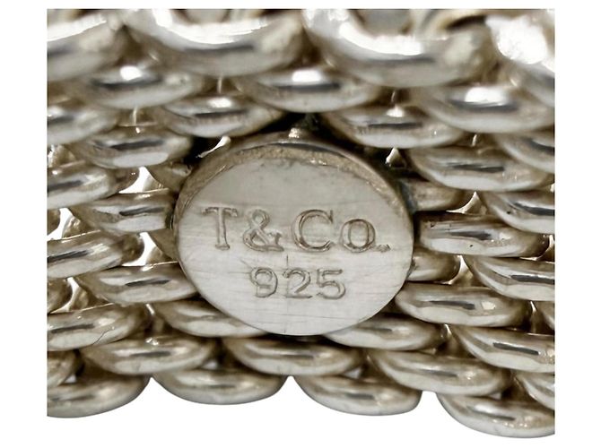 Tiffany & Co Tiffany Somerset SV925 Mesh Ring Silvery - view 4