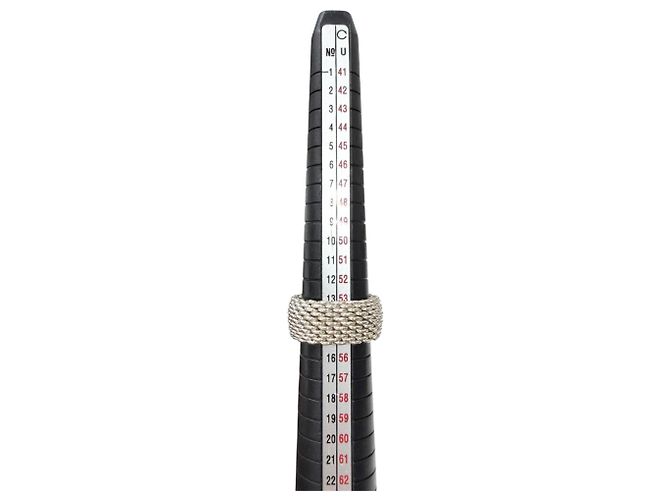 Tiffany & Co Tiffany Somerset SV925 Mesh Ring Silvery - view 5