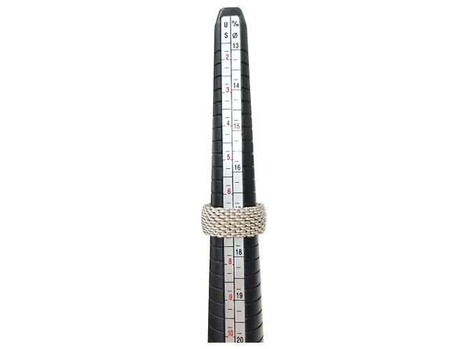 Tiffany & Co Tiffany Somerset SV925 Mesh Ring Silvery - view 6