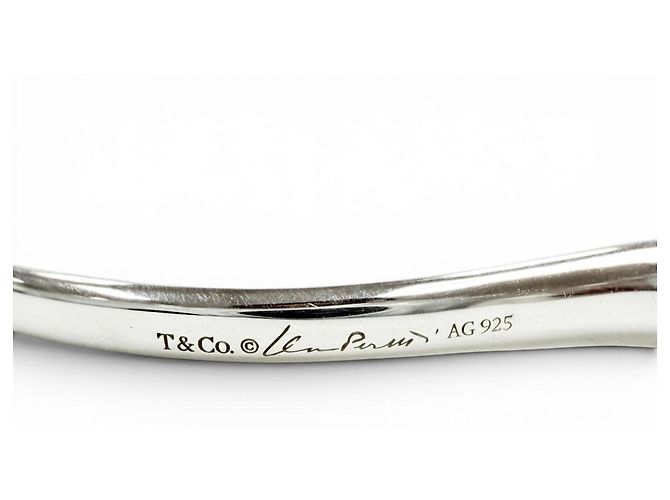 Orecchini a cerchio Elsa Peretti Open Heart Large di Tiffany & Co. Argento - vista 8