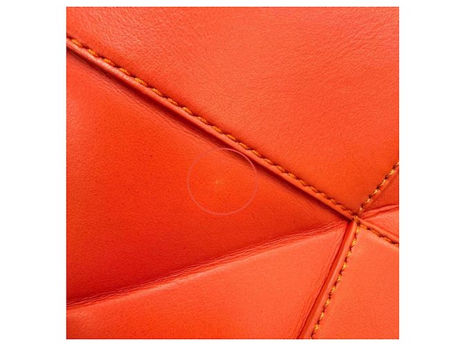 Mini borsa tote pieghevole Loewe Puzzle Rosso - vista 11