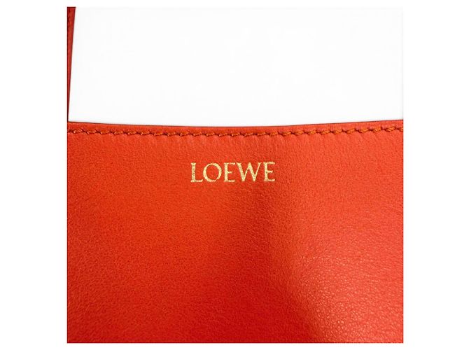 Mini borsa tote pieghevole Loewe Puzzle Rosso - vista 9