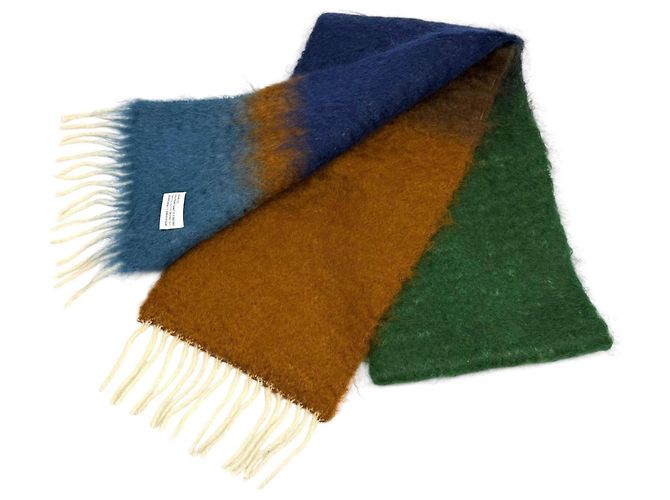 Stola Loewe in misto lana e mohair multicolore - vista 2