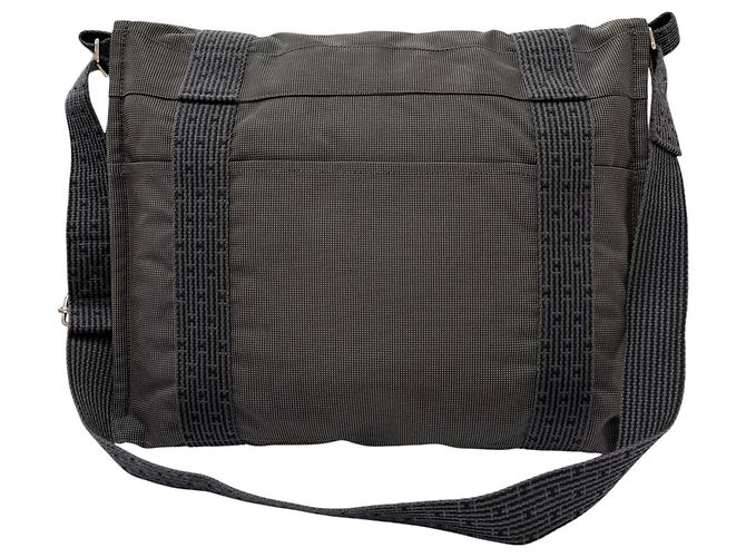 Hermès Borsa a tracolla Hermes Herline Bassas MM Sellier Button Flap Grigio antracite - vista 3