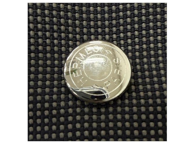 Hermès Borsa a tracolla Hermes Herline Bassas MM Sellier Button Flap Grigio antracite - vista 8