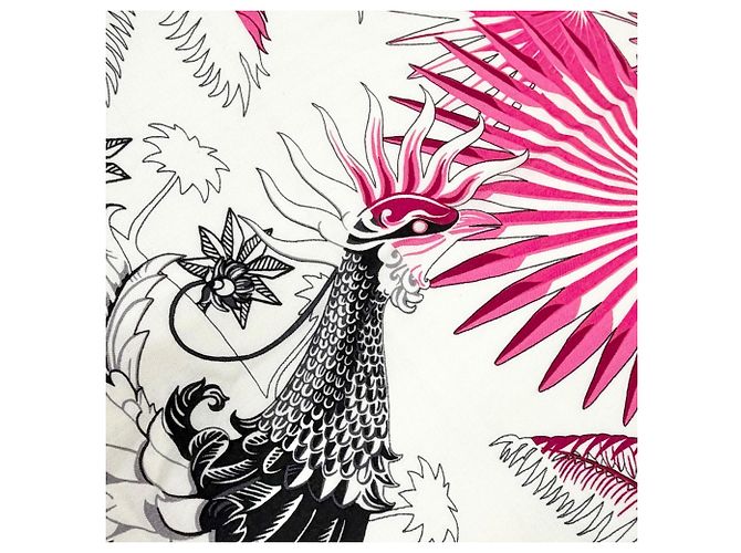 Hermès Hermes Mythiques Phoenix Kaschmir-Seiden-Schal Pink - Ansicht 3