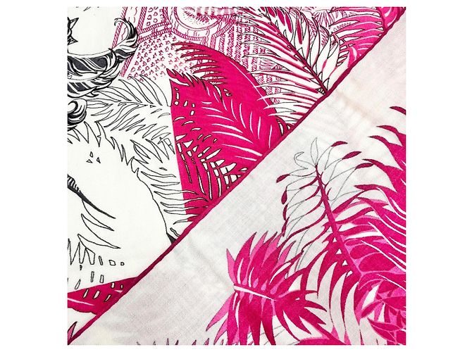 Hermès Hermes Mythiques Phoenix Kaschmir-Seiden-Schal Pink - Ansicht 5
