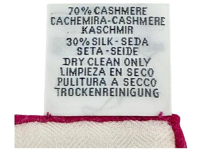 Hermès Hermes Mythiques Phoenix Kaschmir-Seiden-Schal Pink - Ansicht 9
