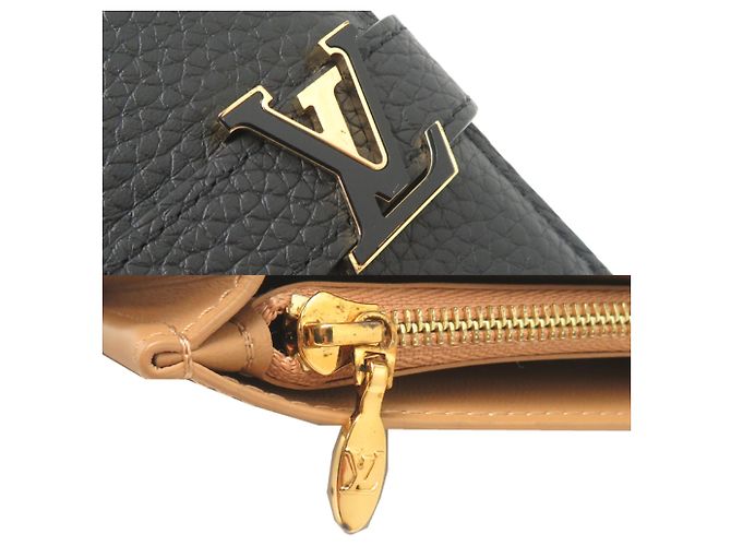 Cartera larga para mujer Louis Vuitton Taurillon Vertical Negro - vista 9