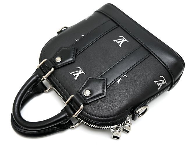 Borsa a Spalla Louis Vuitton Nano Alma Nero - vista 3