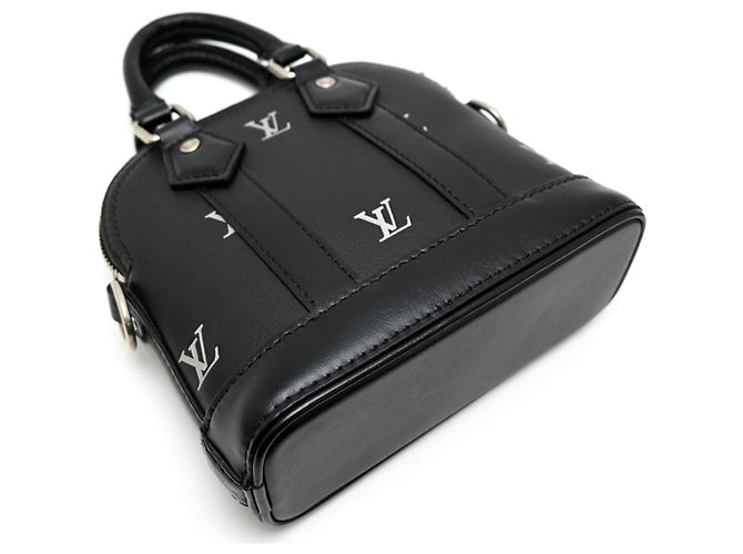 Borsa a Spalla Louis Vuitton Nano Alma Nero - vista 4
