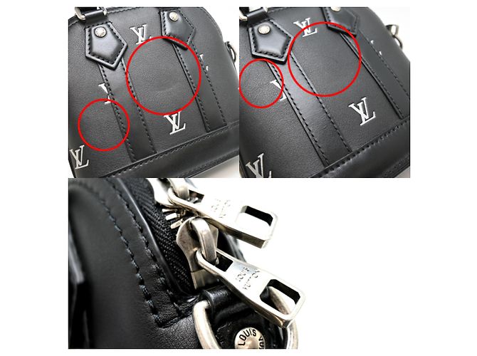 Borsa a Spalla Louis Vuitton Nano Alma Nero - vista 7