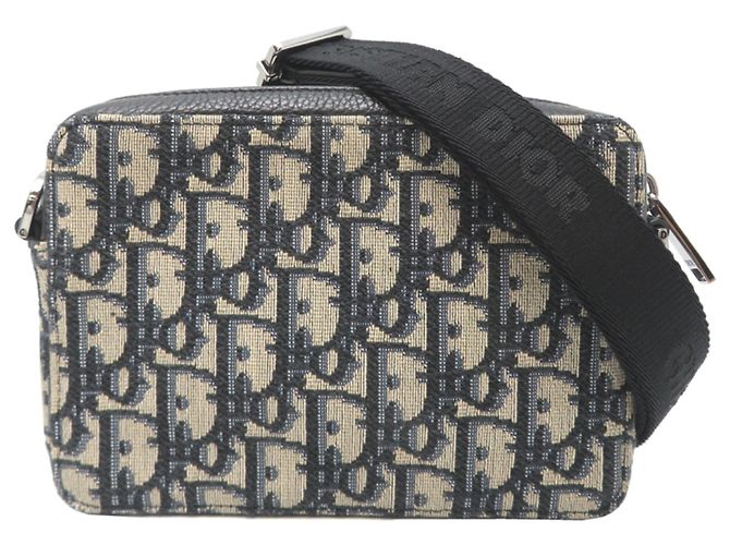Pochette con zip Christian Dior con tracolla Nero - vista 2