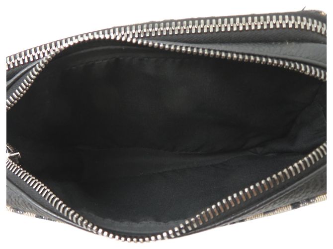 Pochette con zip Christian Dior con tracolla Nero - vista 6