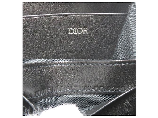 Pochette con zip Christian Dior con tracolla Nero - vista 7