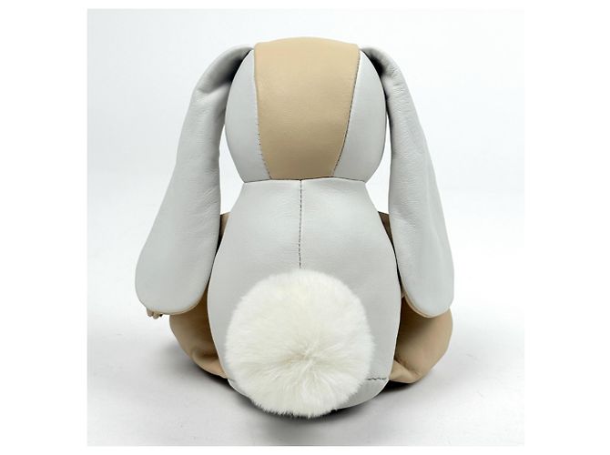 Louis Vuitton Doudou Monogram Coniglio di Peluche Bianco Multicolore - vista 3