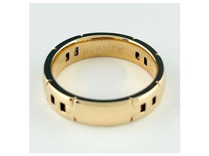 Ring Anello Hercules in oro giallo Hermès - vista 3
