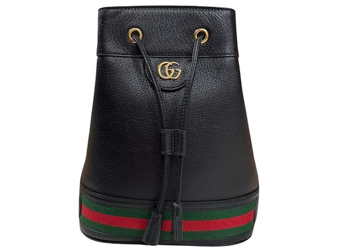 Borsa a tracolla Gucci Ophidia in pelle nera Nero - vista 3