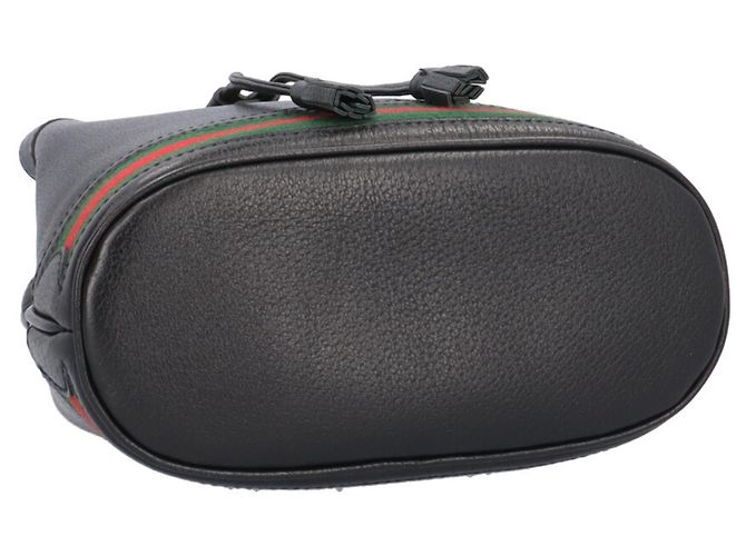 Borsa a tracolla Gucci Ophidia in pelle nera Nero - vista 6