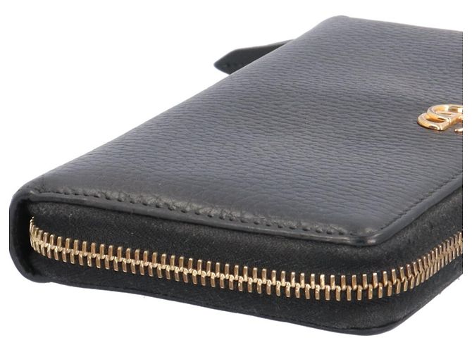 Gucci Zip-Around Wallet GG Marmont Schwarz - Ansicht 10