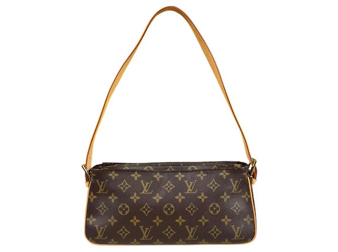 Borsa a Spalla Louis Vuitton Vivacite MM Monogram Marrone - vista 3