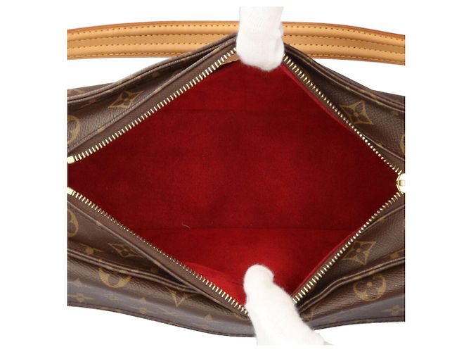 Borsa a Spalla Louis Vuitton Vivacite MM Monogram Marrone - vista 6