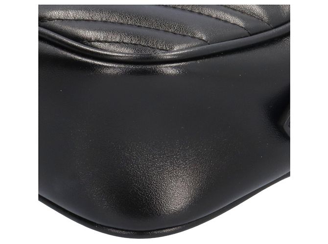 Borsa a Spalla Gucci GG Marmont Nero - vista 10