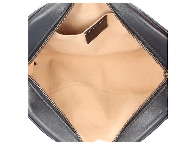 Borsa a Spalla Gucci GG Marmont Nero - vista 7
